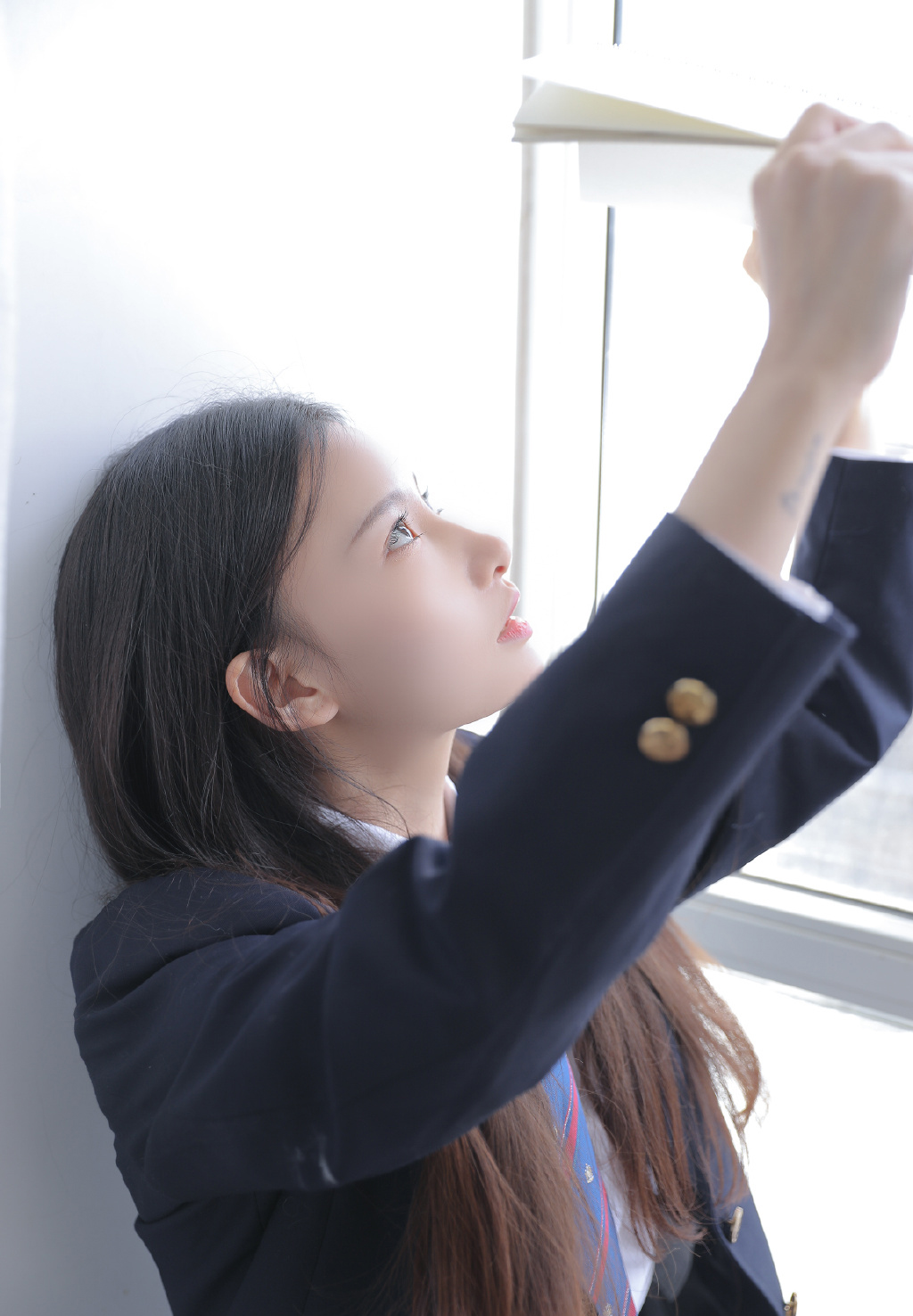 沈阳校花美女性感制服写真