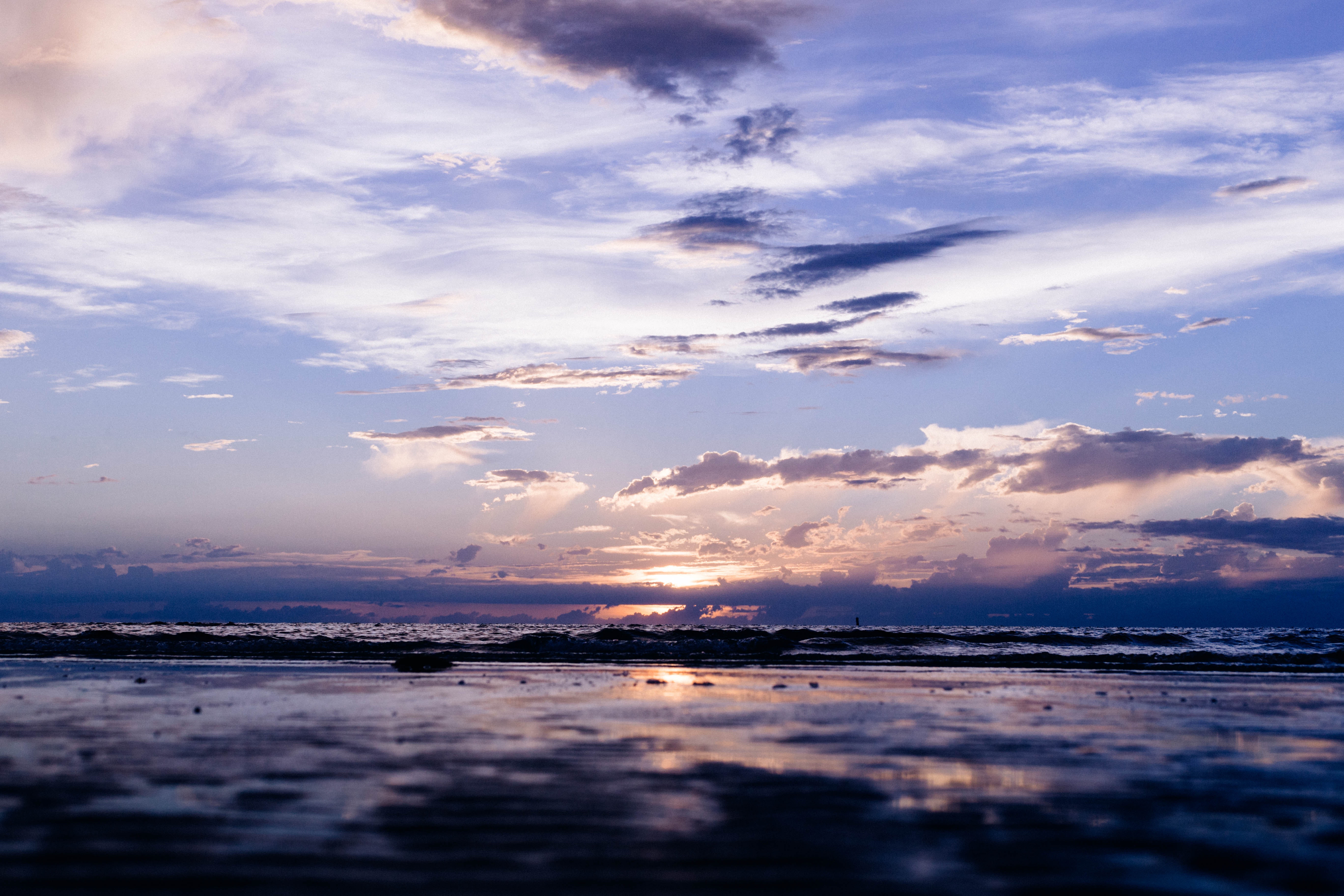 海边看夕阳