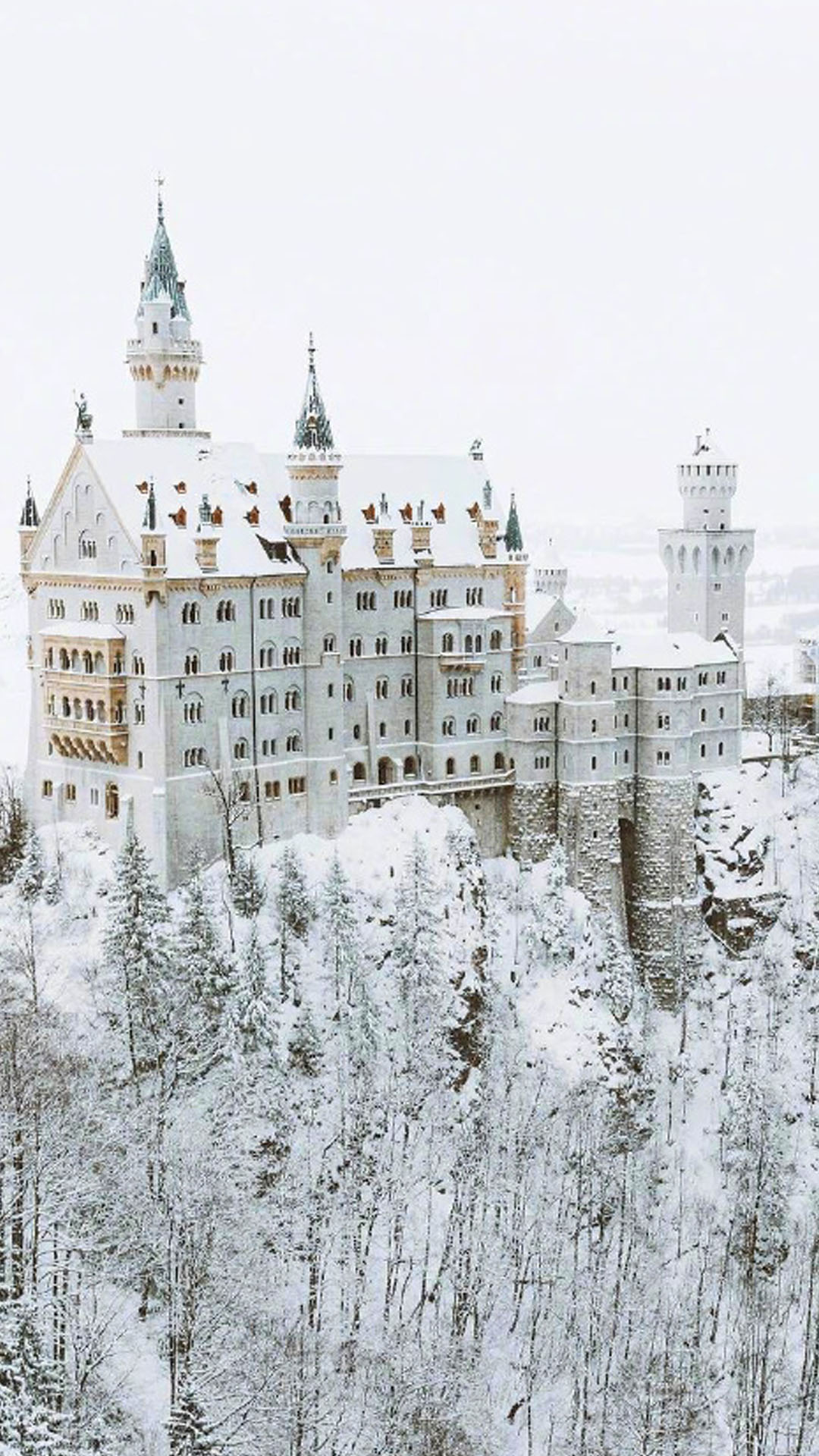 国外建筑风景唯美雪景图片手机壁纸