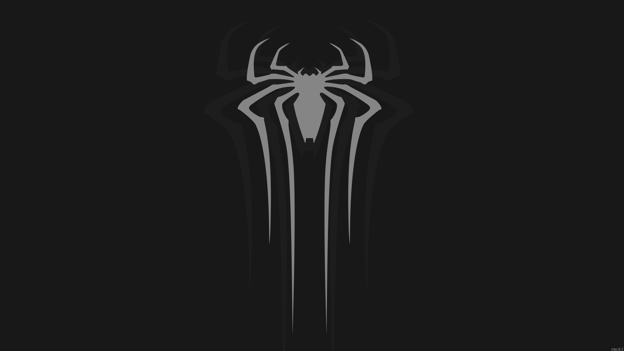 蜘蛛侠黑色简约风logo壁纸