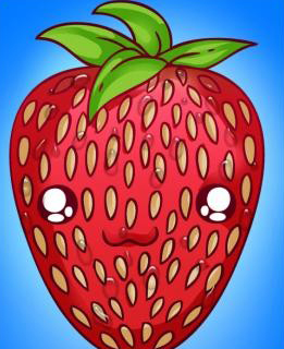 草莓简笔画图片