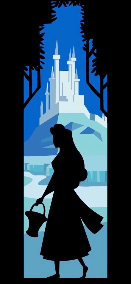 迪士尼公主梦幻剪影壁纸