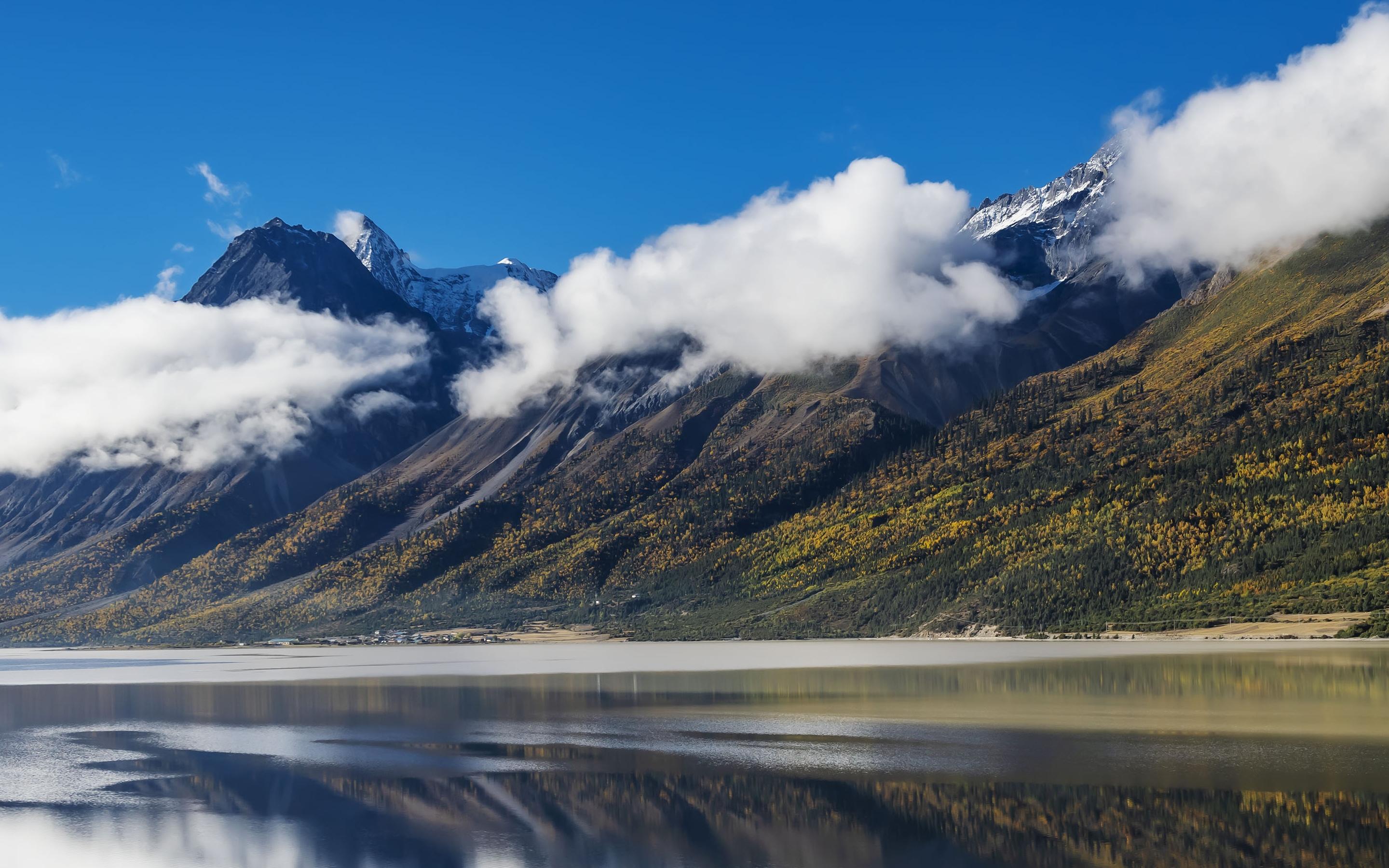 然乌湖风光美景图片壁纸