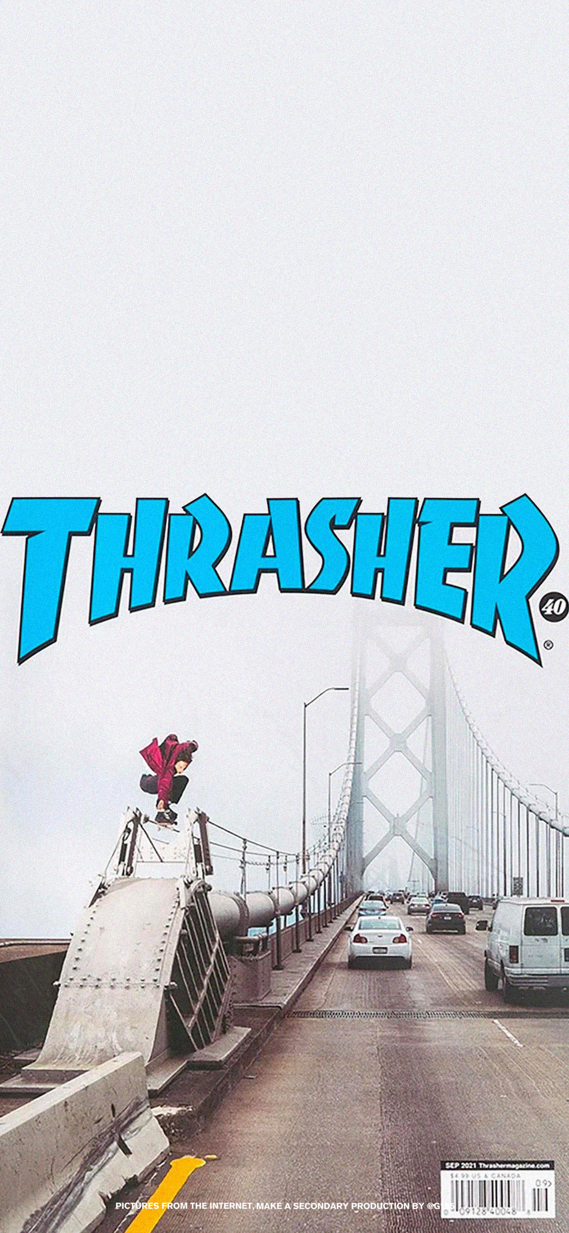 Thrasher潮牌创意手机壁纸