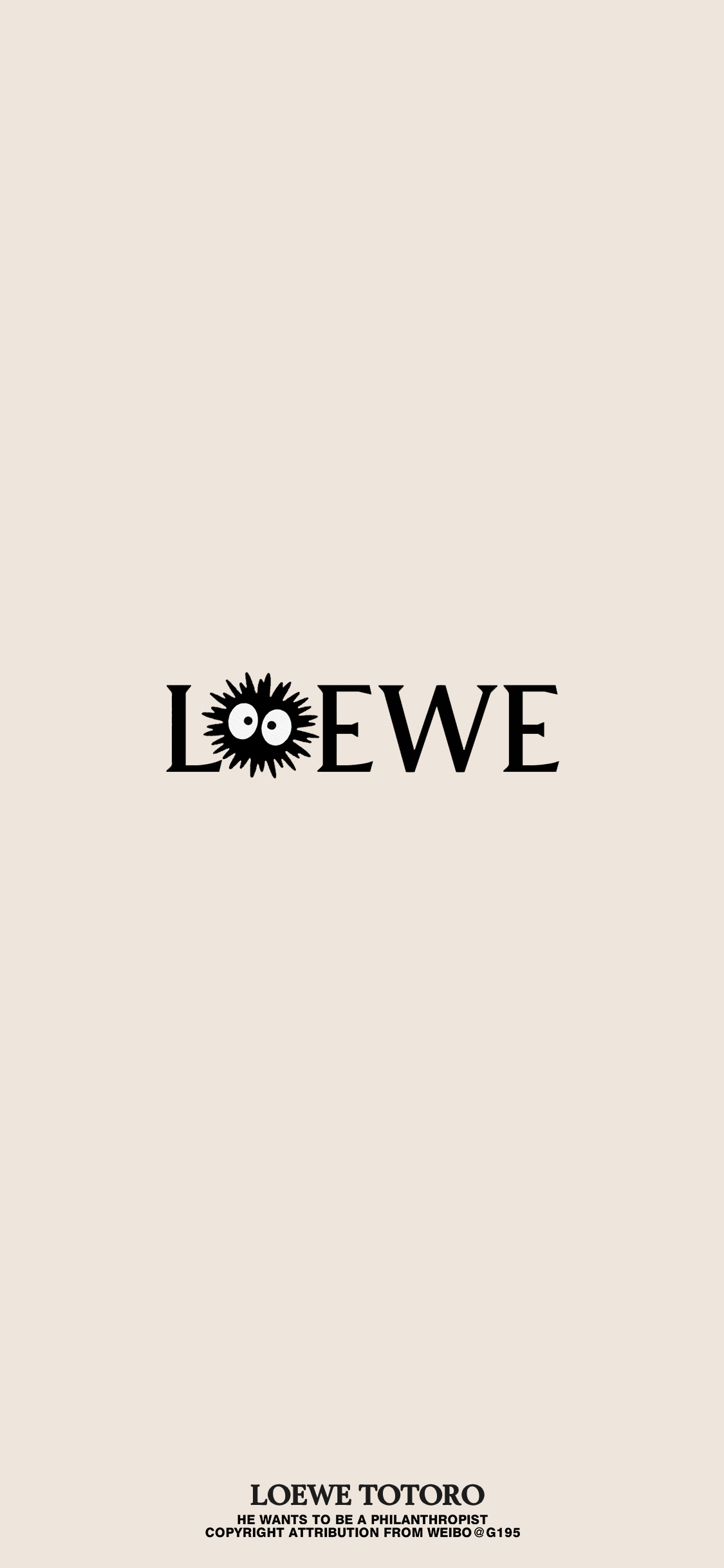 LOEWE联动龙猫手机壁纸 ​​​​