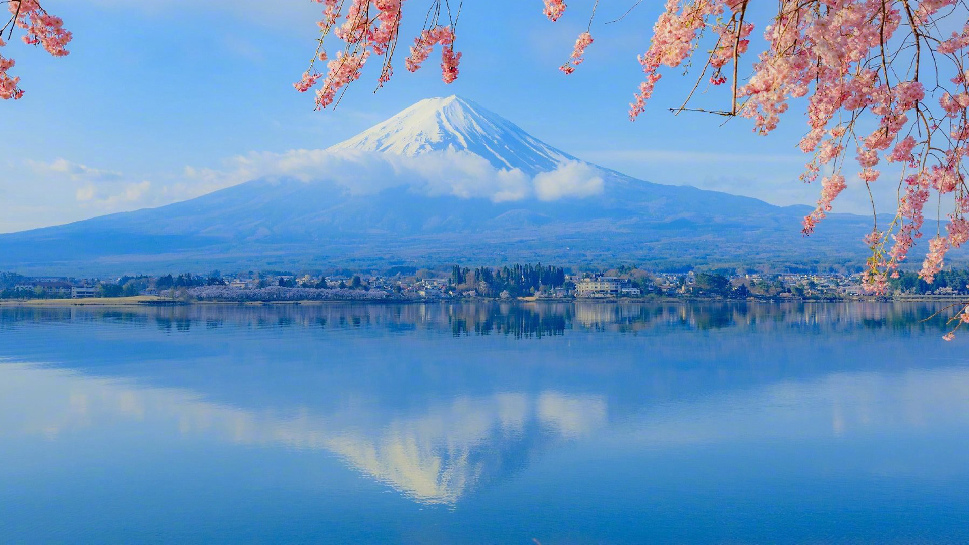 四月的日本风景图片桌面壁纸