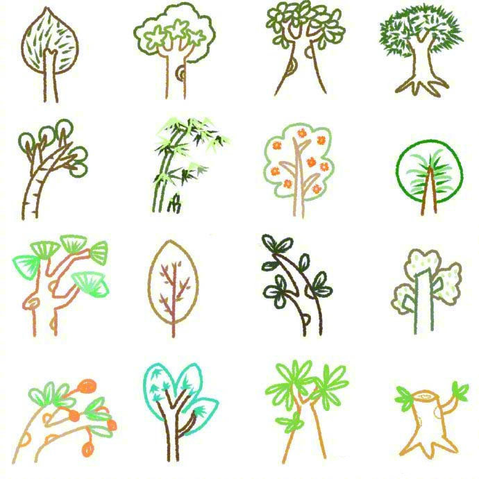 简单可爱植物简笔画图片