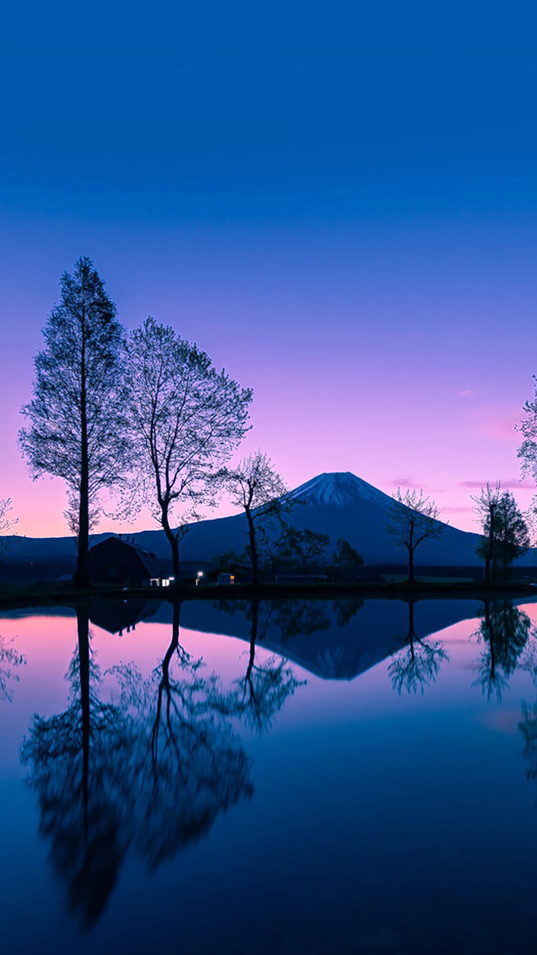 富士山湖光山色高清手机壁纸