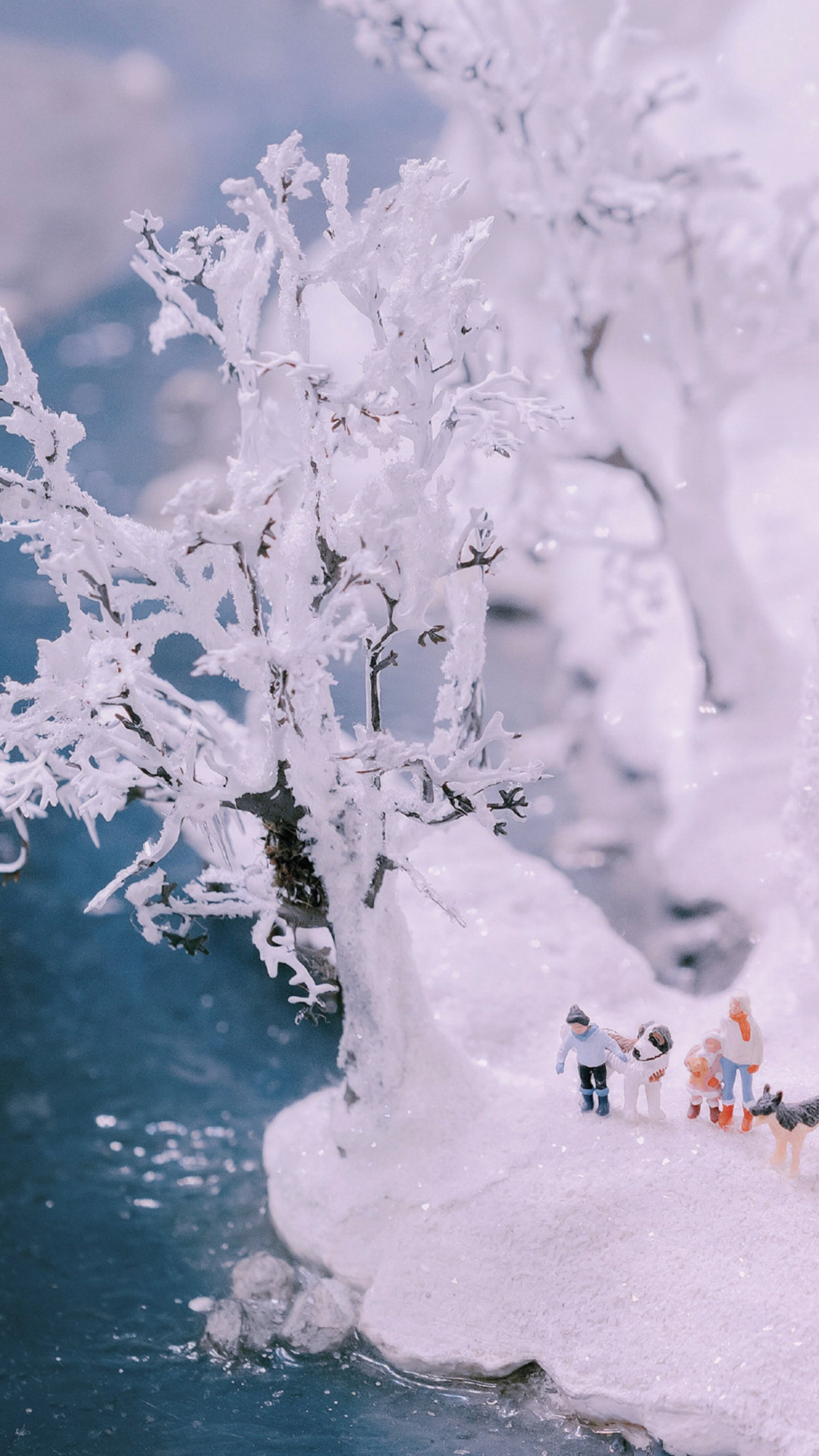 唯美雪景手办手机壁纸