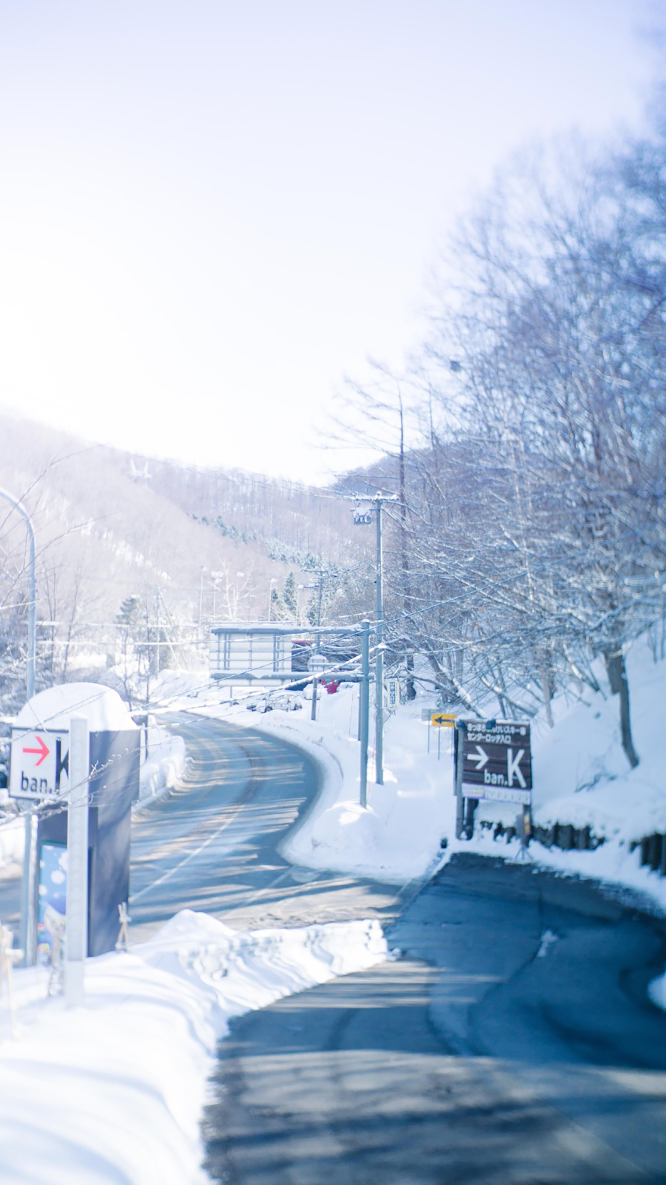 日系冬季雪景手机壁纸