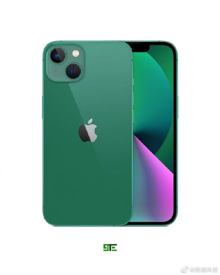 iphone13墨绿色图透