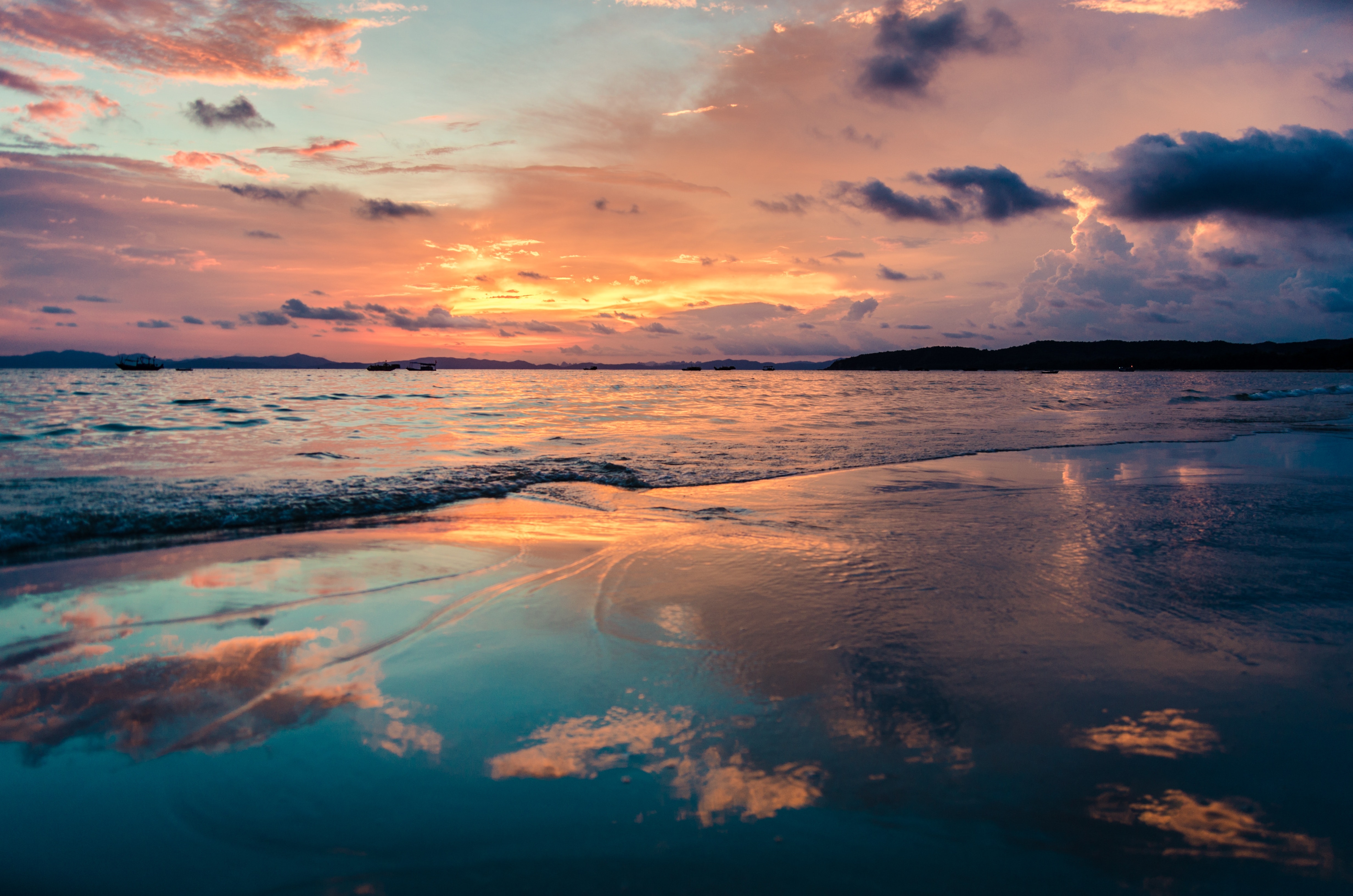 海边看夕阳