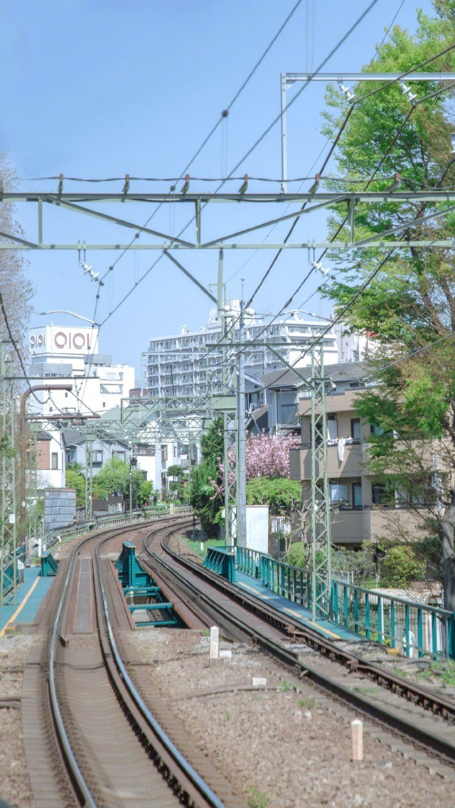 日本城市街道风景图片手机壁纸