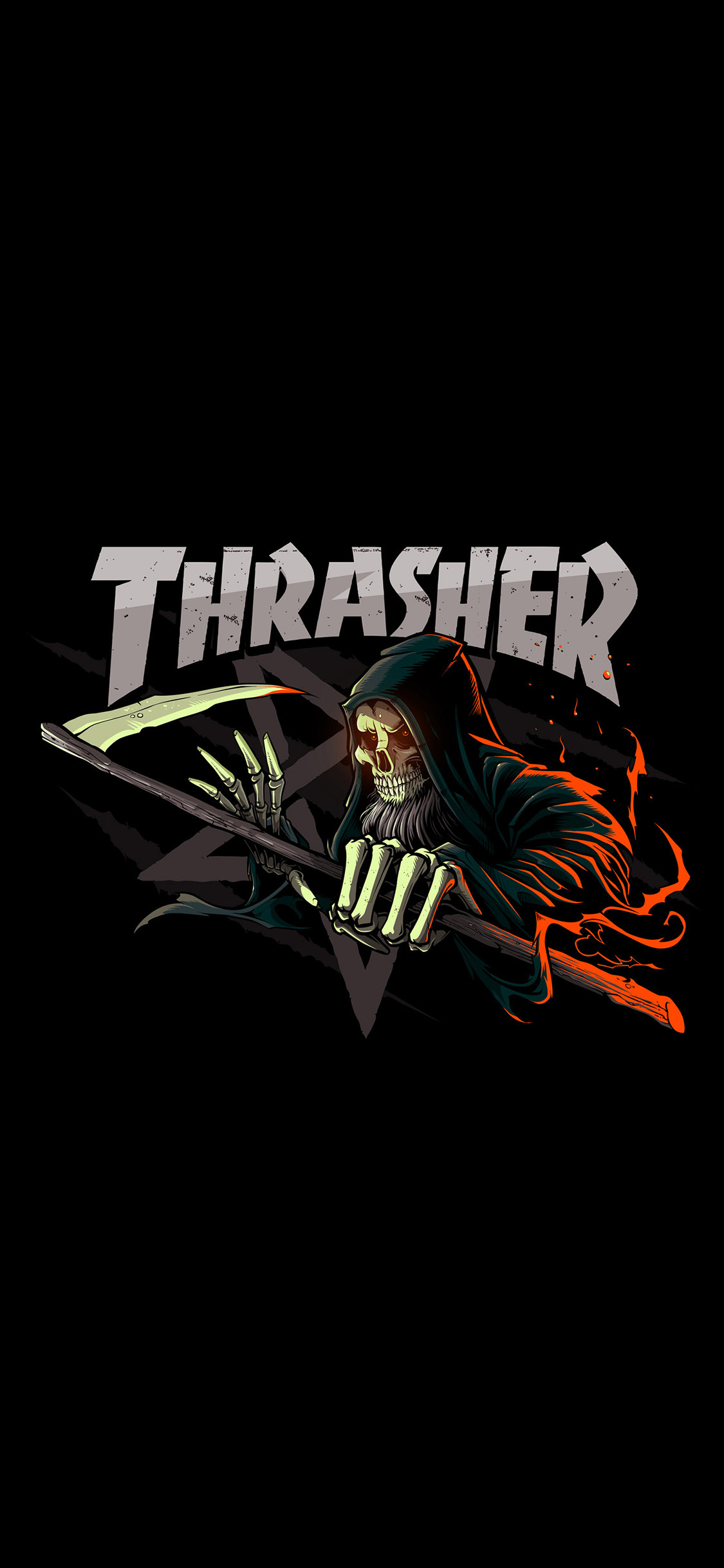 Thrasher潮牌创意手机壁纸