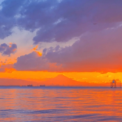 夕阳日落唯美风景头像图片