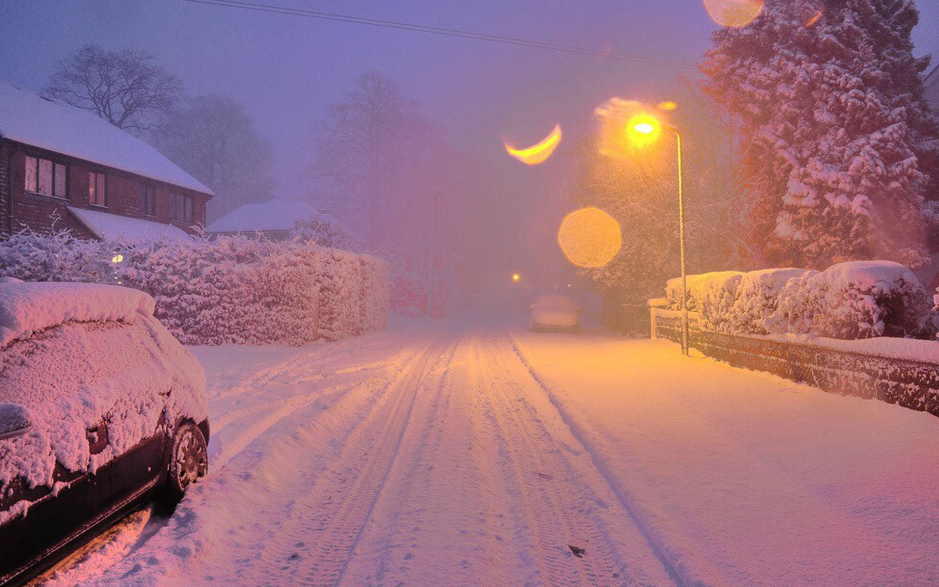 唯美冬日雪景图片桌面壁纸