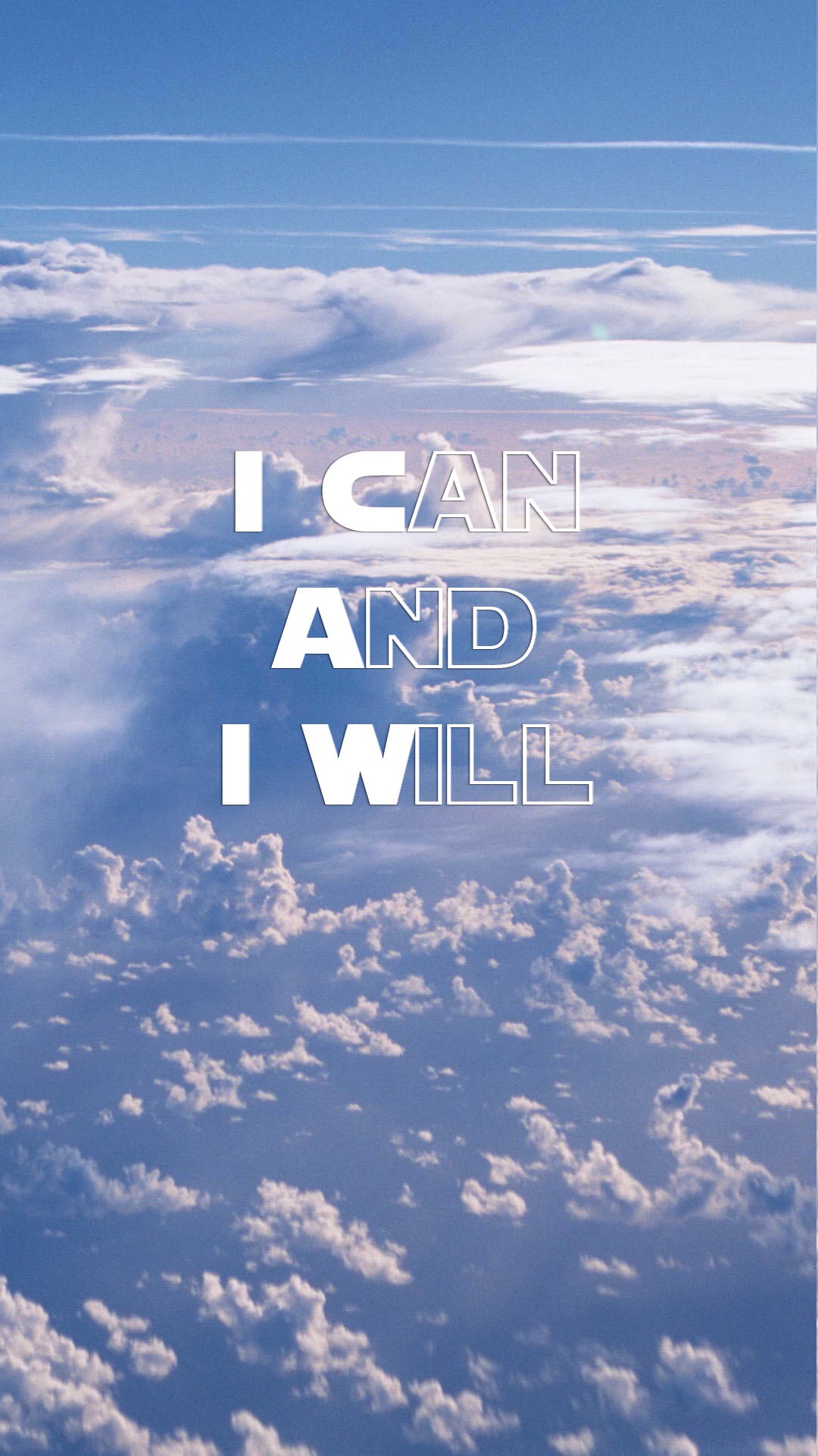 I CAN AND I WILL清新风景壁纸