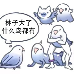 朋友圈爆火小鸟表情包