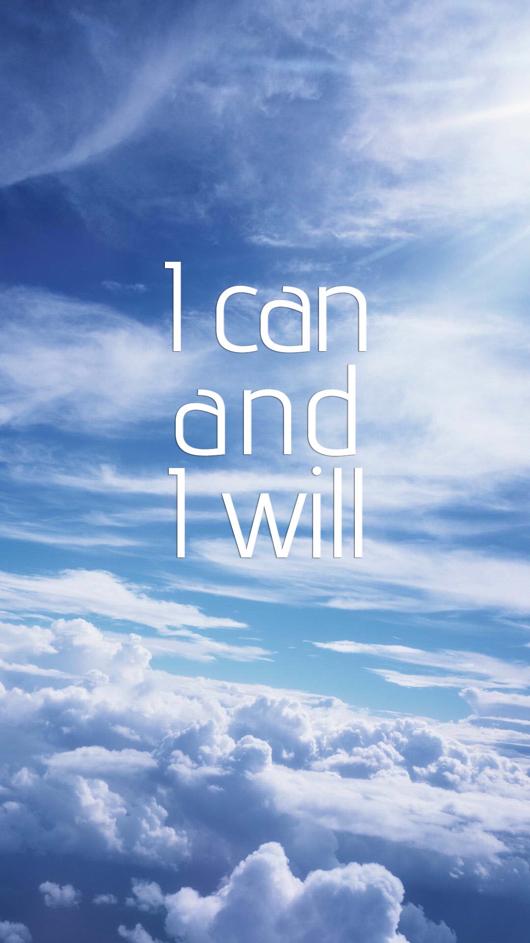 I CAN AND I WILL清新风景壁纸