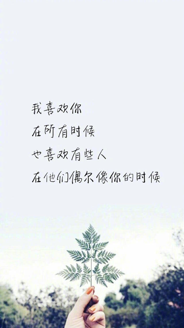 情感文字图文手机壁纸