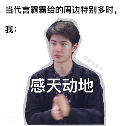 王一博双十一代言表情包