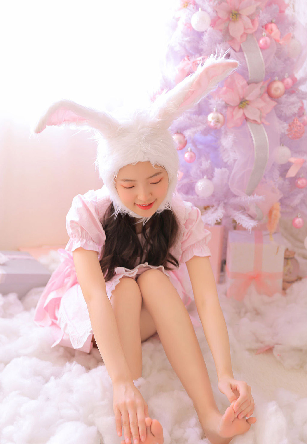 粉色兔女郎美女唯美性感私房写真