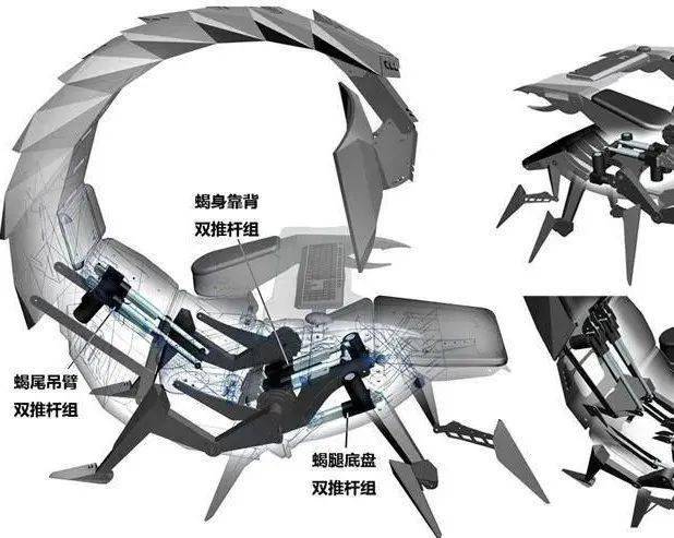 炫酷蝎子电竞椅高清图