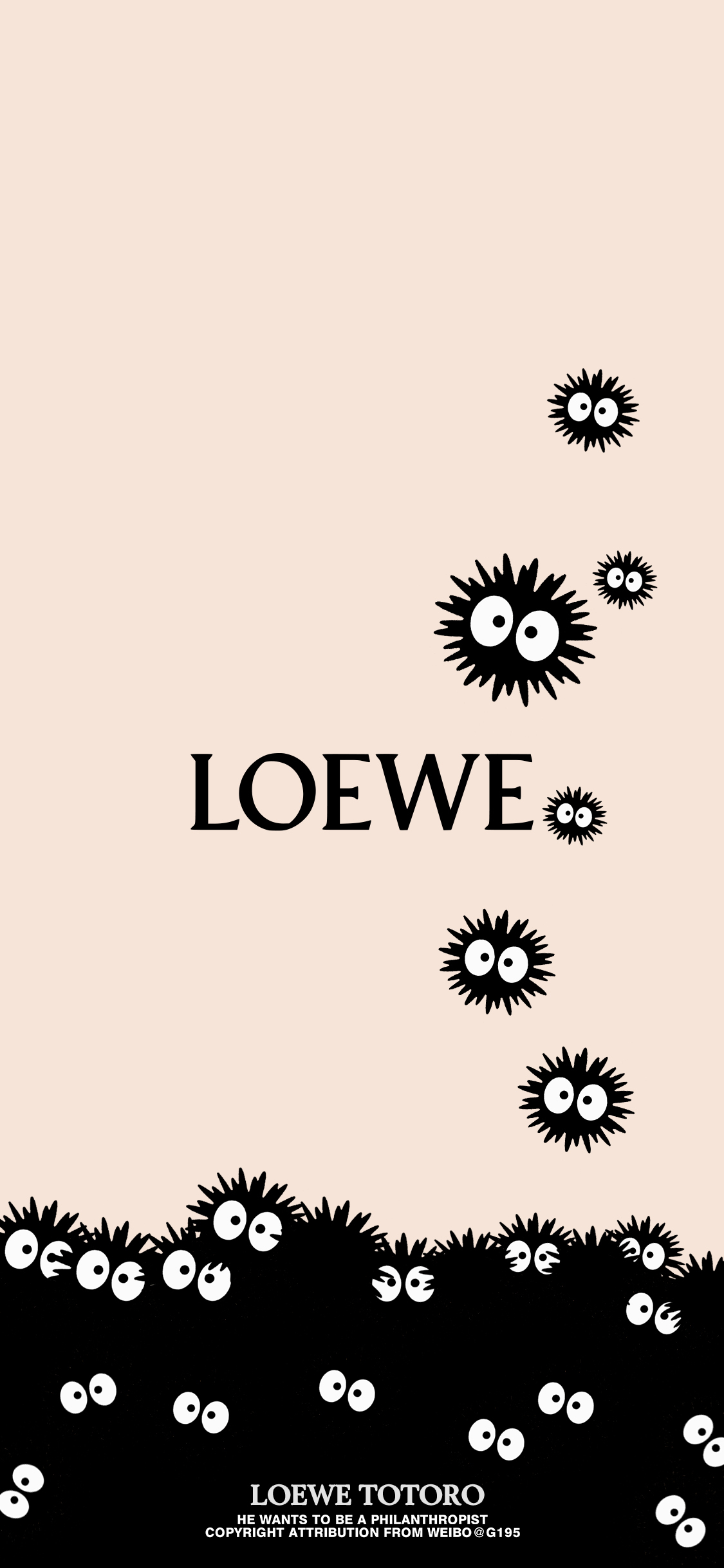 LOEWE联动龙猫手机壁纸 ​​​​