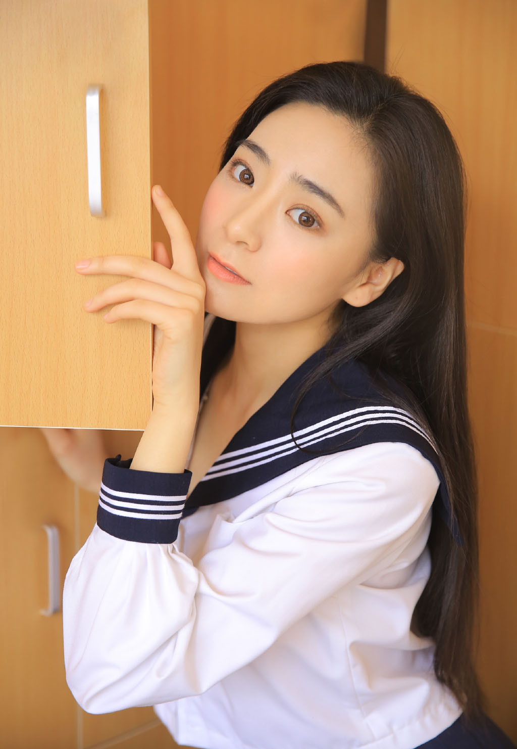 高清治愈JK制服美女写真图片