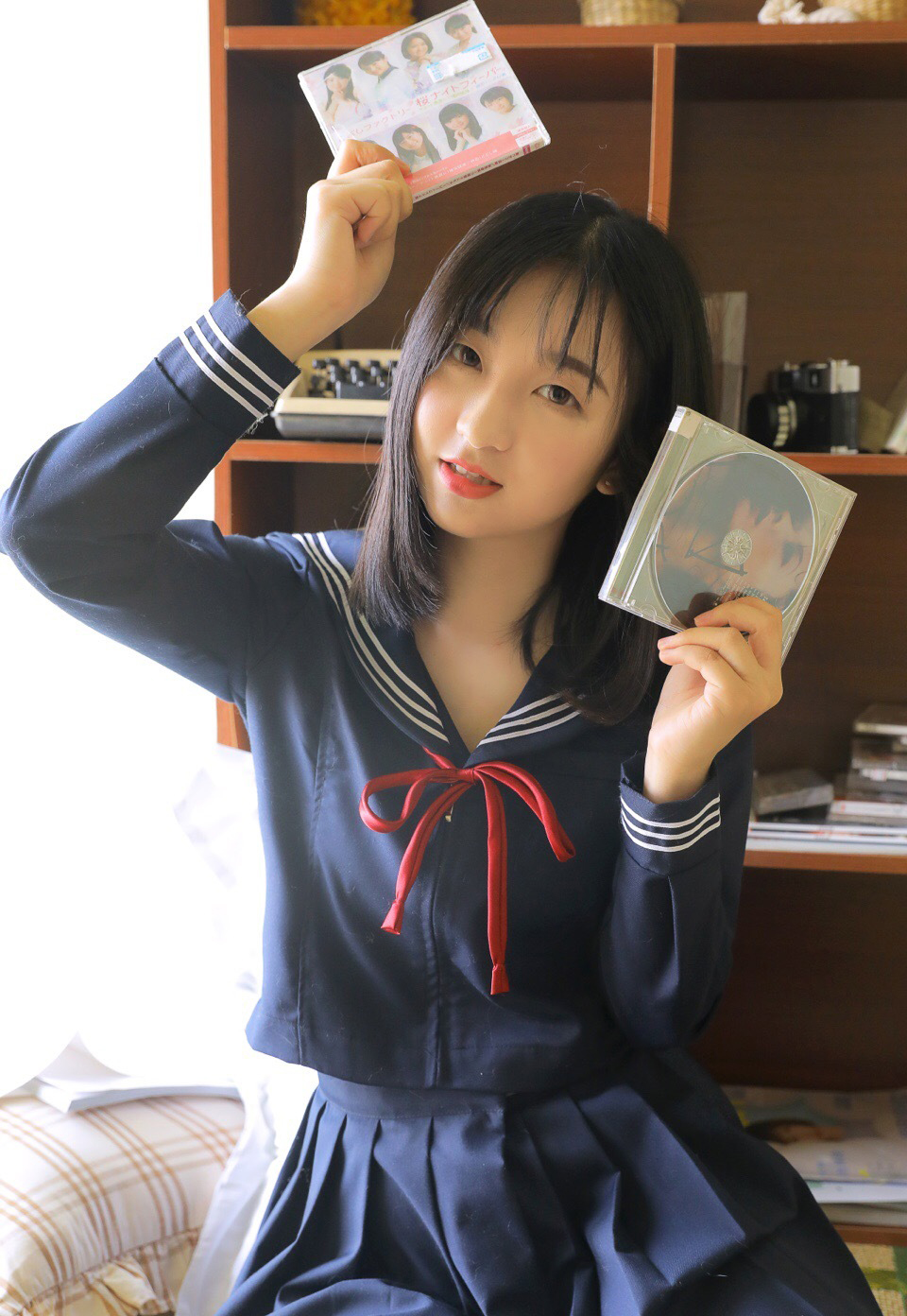 高清JK制服美女学生妹子写真图片