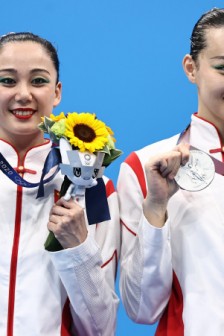 中国花样游泳双人自由自选银牌