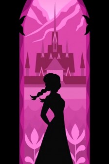迪士尼公主梦幻剪影壁纸