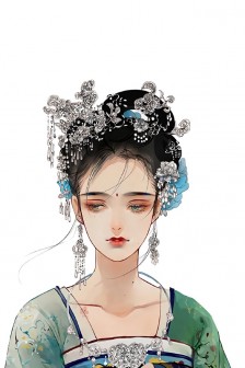 中国风少女美图手机壁纸